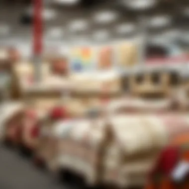 Diverse styles of queen size quilts on display