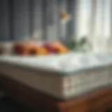 A luxurious memory foam mattress showcasing its contouring properties