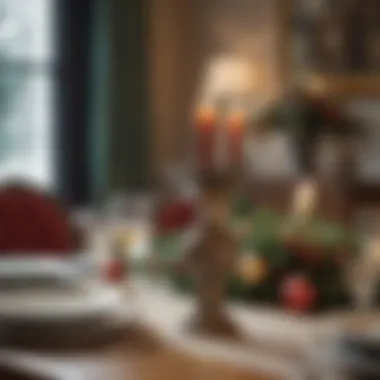 Charming Decorative Accents Charming decorative accents enhancing holiday dining experience