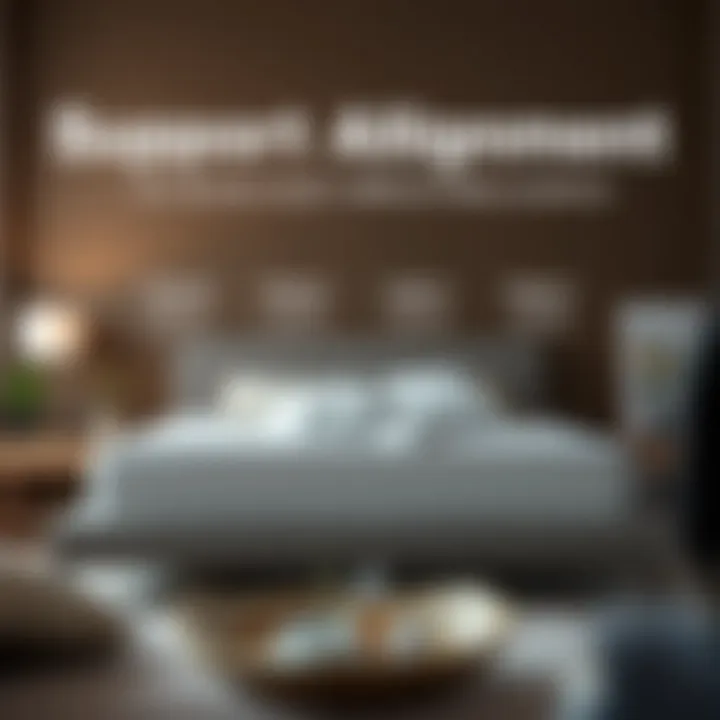 Support Alignment for Different Sleep Positions Graphical representation of sleep positions and mattress support alignment