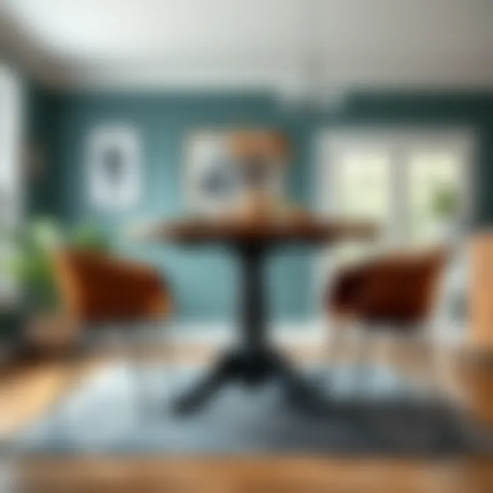 Maximizing Functionality: Versatile Drop Leaf Table for Small Spaces Versatile drop leaf table arrangement for small spaces