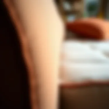 Close-up of a high-quality mattress cover showcasing its texture