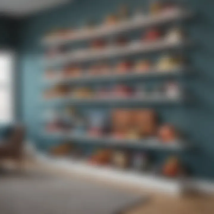 Functional shelving designed for toy display and storage