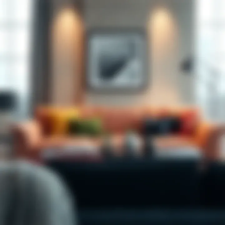 Contemporary Stylish Sleeper Sofa Stylish sleeper sofa with unique design elements in a contemporary setting