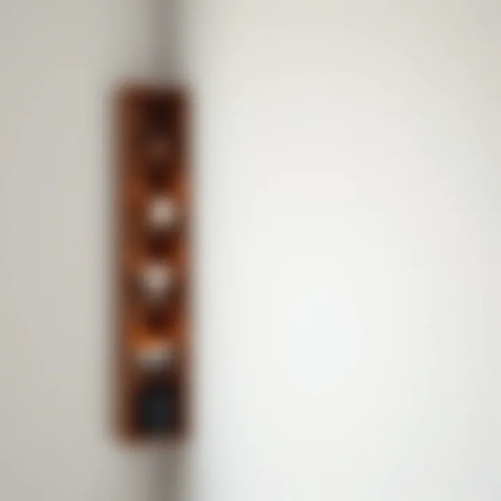 Elegant Tall Wood Corner Shelf Stylish tall wood corner shelf showcasing elegant design and craftsmanship