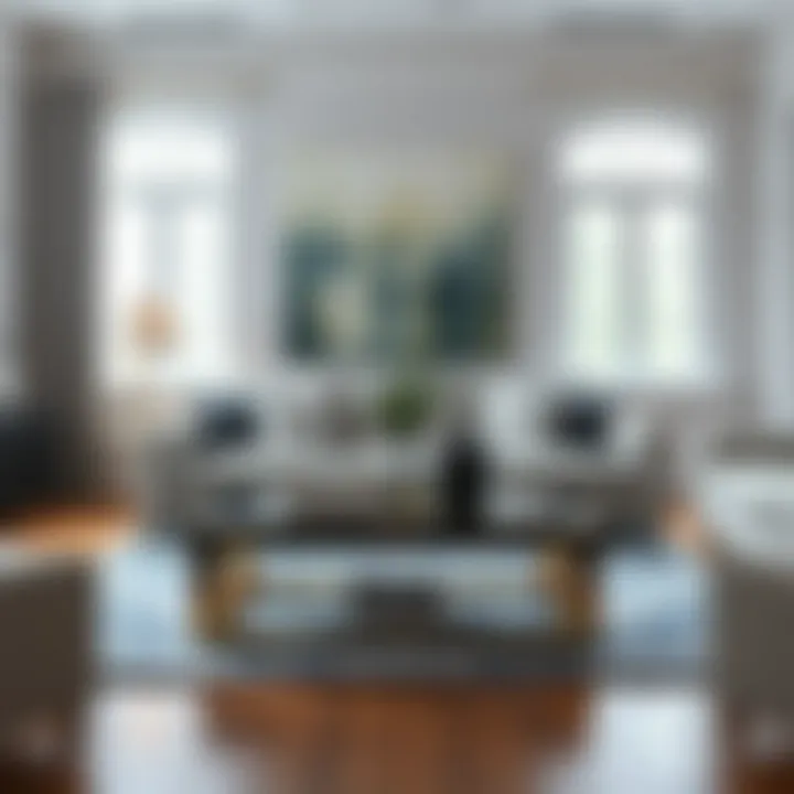 Chic Gray and Glass Coffee Table Beautifully Integrated into Interior Decor Chic gray and glass coffee table beautifully integrated into interior decor