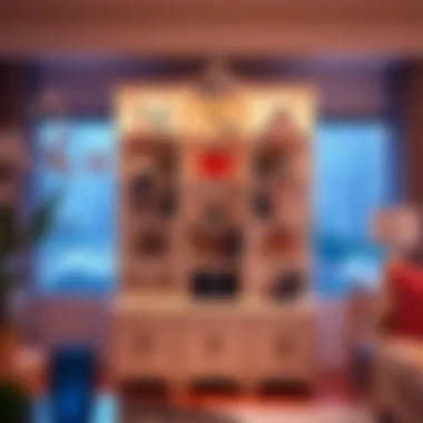 Creative shelving unit designed specifically for Barbie dolls