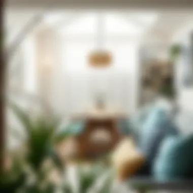 Cozy indoor picnic atmosphere with soft furnishings