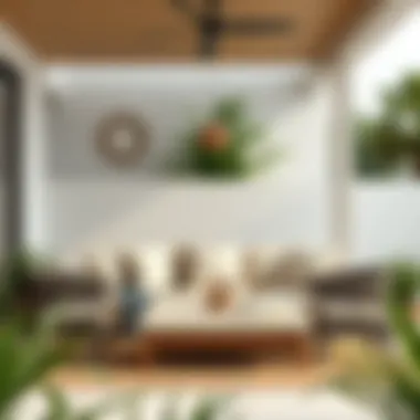 Trendy Outdoor Space Featuring Large Cushions Trendy outdoor space featuring large cushions