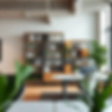 Stylish pre fab shelving in a contemporary office setting