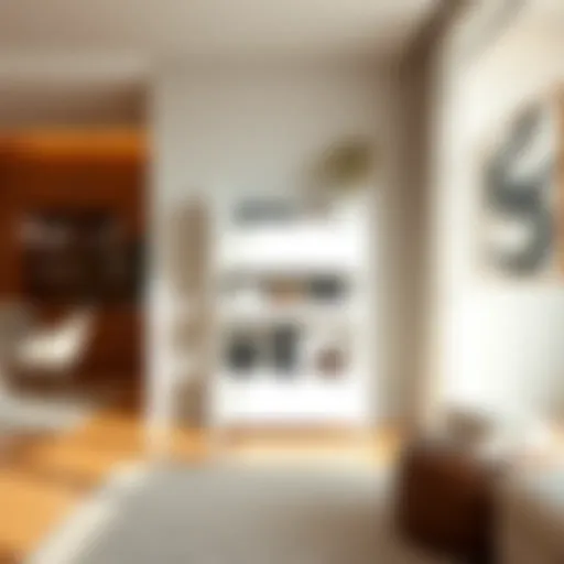 Modern Elegance: White Shoe Rack in Interior Design Sleek white stackable shoe rack in a modern living space