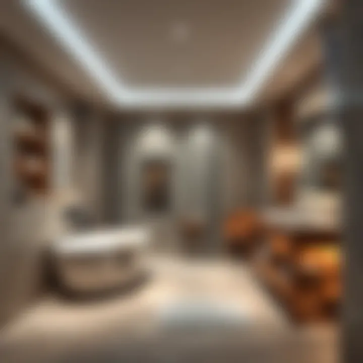 Luxury Meets Functionality in Bathroom Innovation Luxurious built-in bathroom with a focus on functionality and aesthetic appeal