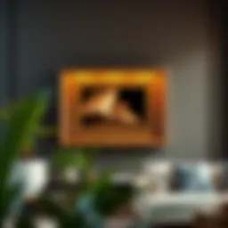 Evolution of traditional picture frames to digital displays in modern interiors