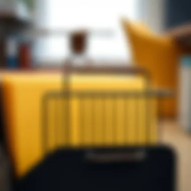 Durability and Craftsmanship Close-up of durable metal file folder holder