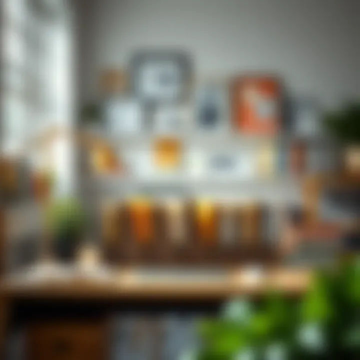 Enhancing Organizational Efficiency Organized workspace featuring metal file folder holders