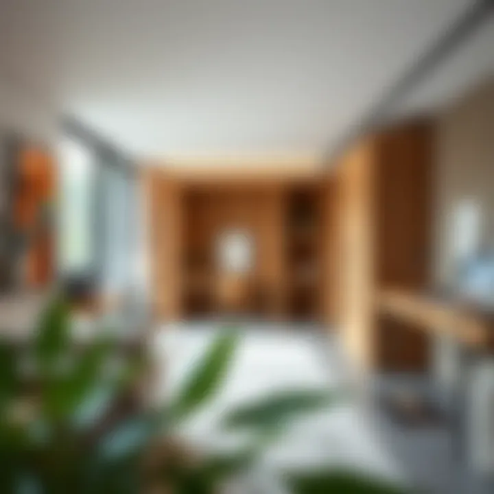 A visually appealing modular art studio that merges aesthetic beauty with functionality.