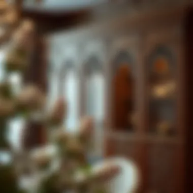 Elegantly designed wooden almirah showcasing intricate detailing