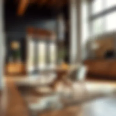 Adding Warmth to Dining Spaces Stylish dining area with a ten-foot rug that adds warmth and character