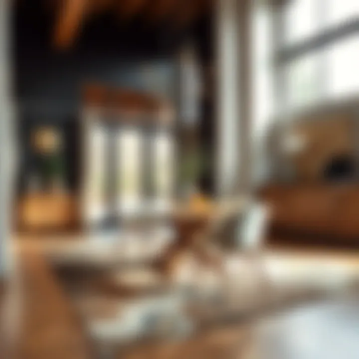 Adding Warmth to Dining Spaces Stylish dining area with a ten-foot rug that adds warmth and character