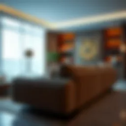 Elegant modern sofa design showcasing intricate details