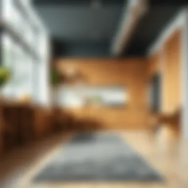 Maintenance tips for rubber kitchen runner rugs displayed visually