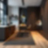 Stylish rubber kitchen runner rug enhancing modern kitchen aesthetics