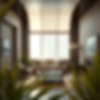 Artistic design of overhead shade integrated with furniture