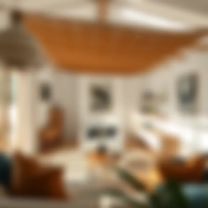 Cozy living area benefiting from natural overhead shade