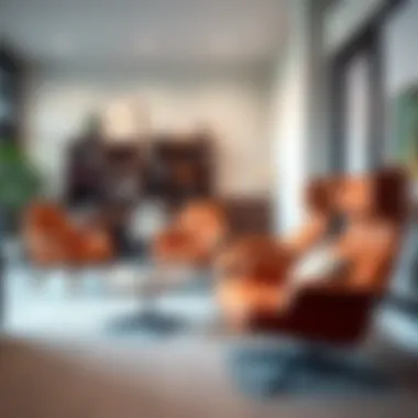 Chairs in Contemporary Home Office Modern chair designs displayed in a contemporary home office environment