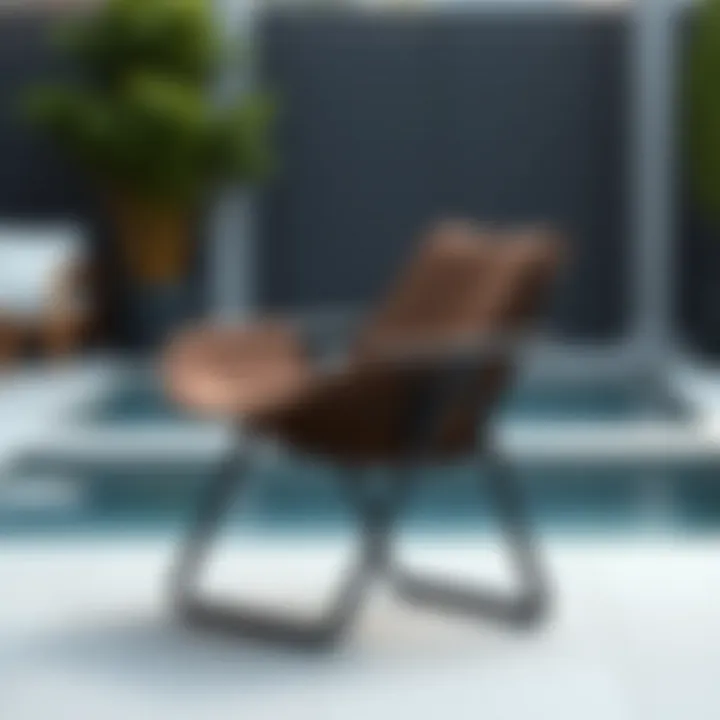 Innovative Foldable Lounge Chair Design Innovative design showcasing the functionality of a foldable lounge chair