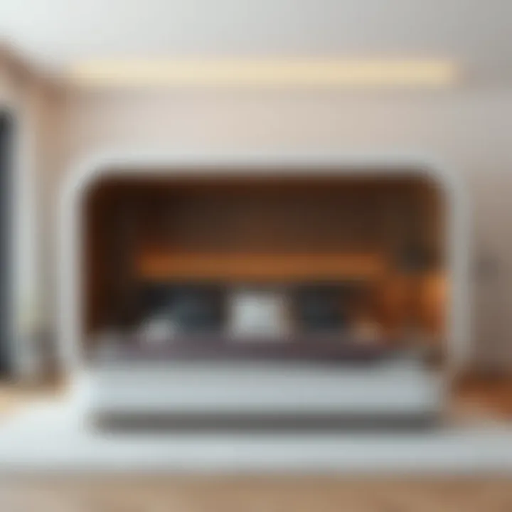 Innovative bed design illustrating effective space optimization through storage features