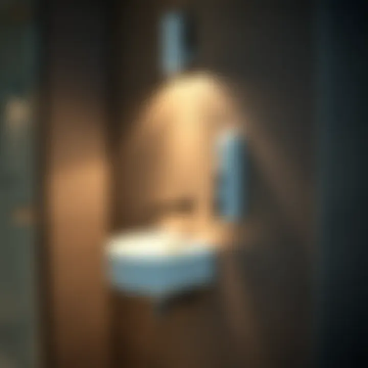 Step-by-step visual guide for installing a stick-on toothbrush holder