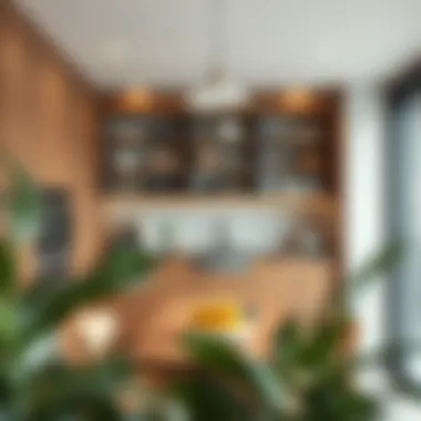 Contemporary Materials in Open Pantry Design Trendy materials used in open pantry interior design