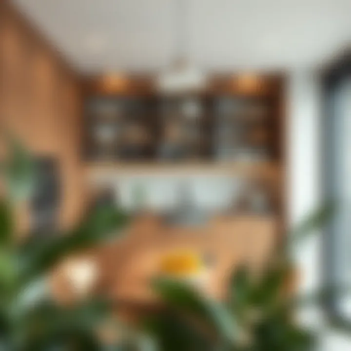 Contemporary Materials in Open Pantry Design Trendy materials used in open pantry interior design