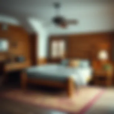 Cozy indoor setting featuring a twin log bed with rustic decor