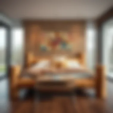 Sustainable materials used in the construction of a twin log bed