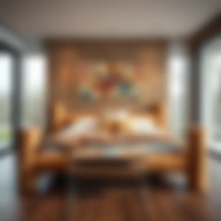 Sustainable materials used in the construction of a twin log bed