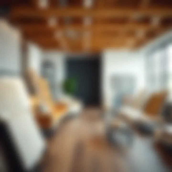 Various flooring materials displayed