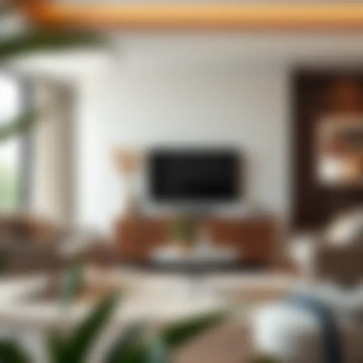 A beautifully designed 36-inch wide chest in a modern living room setting, showcasing its aesthetic appeal.