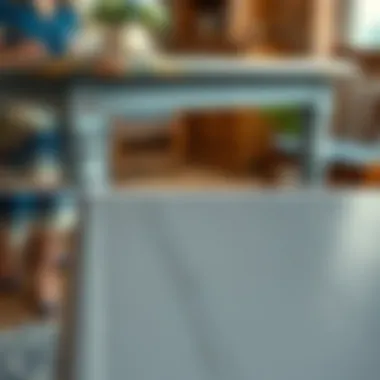 Transforming Scratches: Before and After Before and after application of grey furniture marker on a scratched table