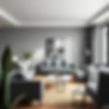 Grey Furniture in Modern Design A stylish living room showcasing grey furniture and accessories