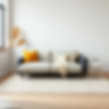 Minimalist Versatile Sleeper Sofa Versatile sleeper sofa in a minimalist space with decorative accents