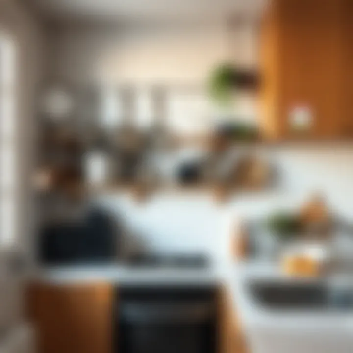 Efficient Use of Vertical Space with Wall Pot Rack Functional wall pot rack maximizing vertical space in a tiny kitchen