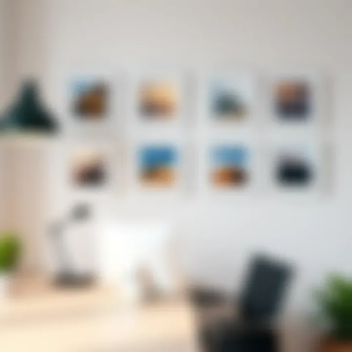 Enhancing Professional Spaces Stylish 6 by 4 photo frames enhancing a professional workspace