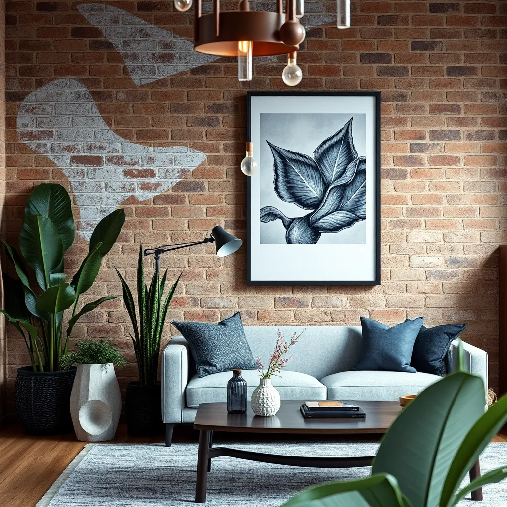 Image showcasing Creative Industrial Wall Decoration Ideas for Modern Spaces